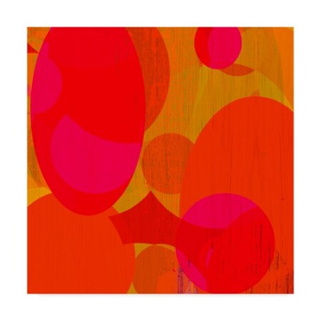 Trademark Fine Art Ricki Mountain 'Warm Ellipses I' Canvas Art, 14x14 WAG03201-C1414GG